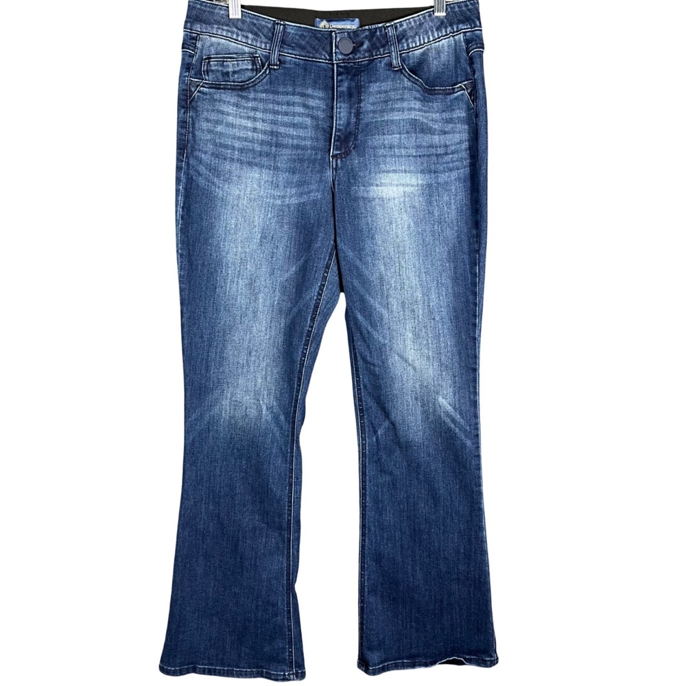 Democracy Ab Solution Bootcut Jeans Womens 32 Blue High Rise Stretch Denim